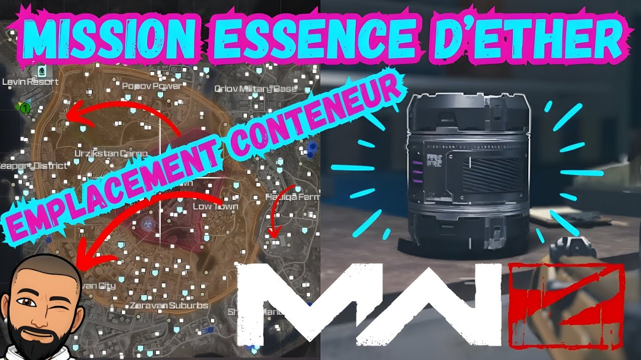 MISSION ESSENCE D'ETHER,🧟‍♂️ MWZ mode ZOMBIE de call of duty Mw3 (EMPLACEMENT DES CONTENEURS)🧟‍♀️