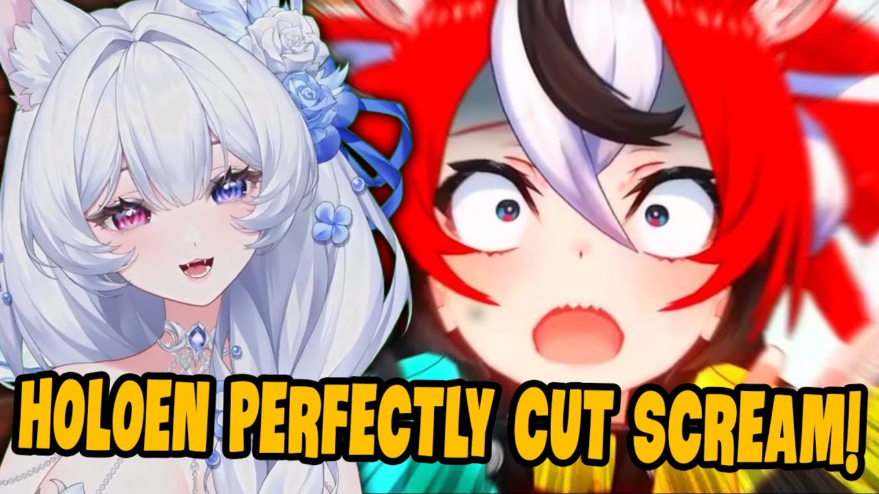 Yueho Reacts to HoloEN Perfectly Cut Screams