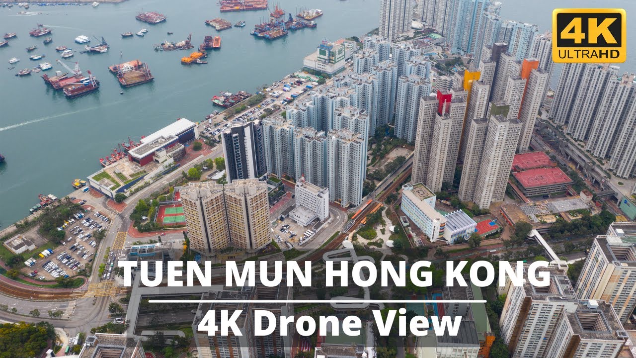 Tuen Mun Hong Kong by drone | Tuen Mun aerial View footage | Tuen Mun or Castle Peak | #TuenMun