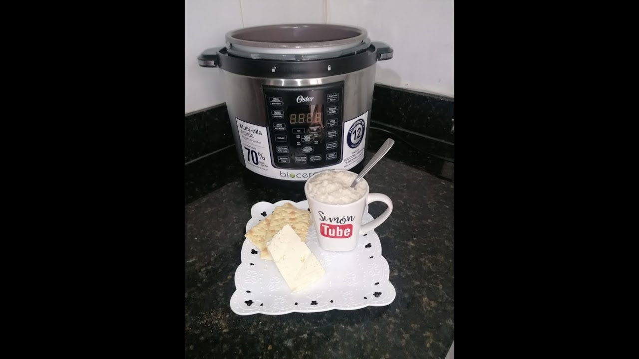 Como hacer arroz con leche en olla multifuncional Oster.  postre de arroz con leche.