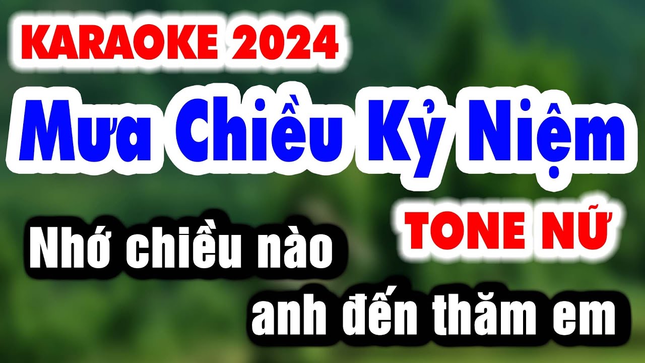 Karaoke Mưa Chiều Kỷ Niệm | Tone Nữ nhạc sống slowrock p2 | Organ 9669