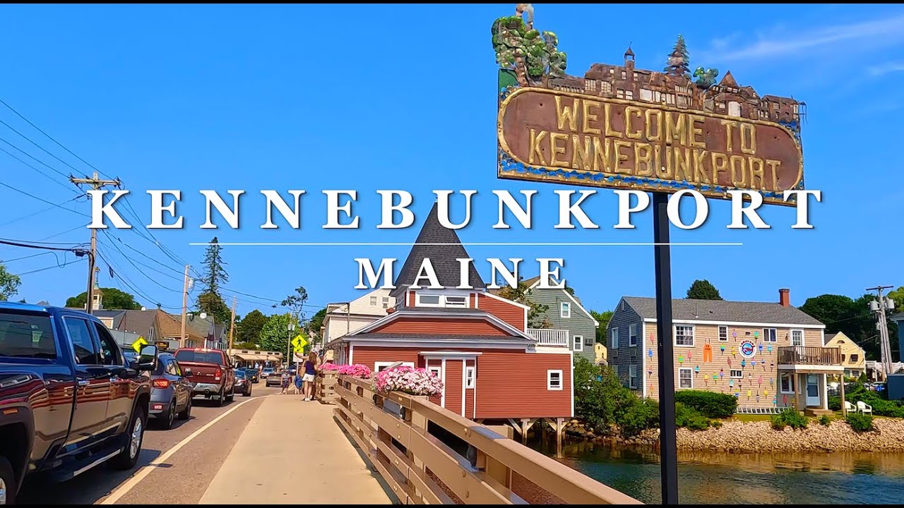 Downtown Kennebunkport Scenic Walk - [Kennebunkport, Maine] - 4k Walking Tour with Binaural 🎧