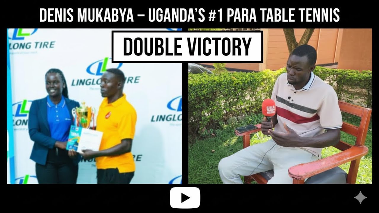 DENIS MUKABYA, UGANDA’S NUMBER ONE RANKED PARA TABLE TENNIS PLAYER