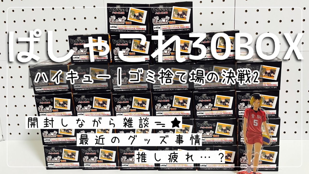 ハイキュー🏐グッズ開封｜ぱしゃこれ｜ゴミ捨て場の決戦2｜雑談多め🌟