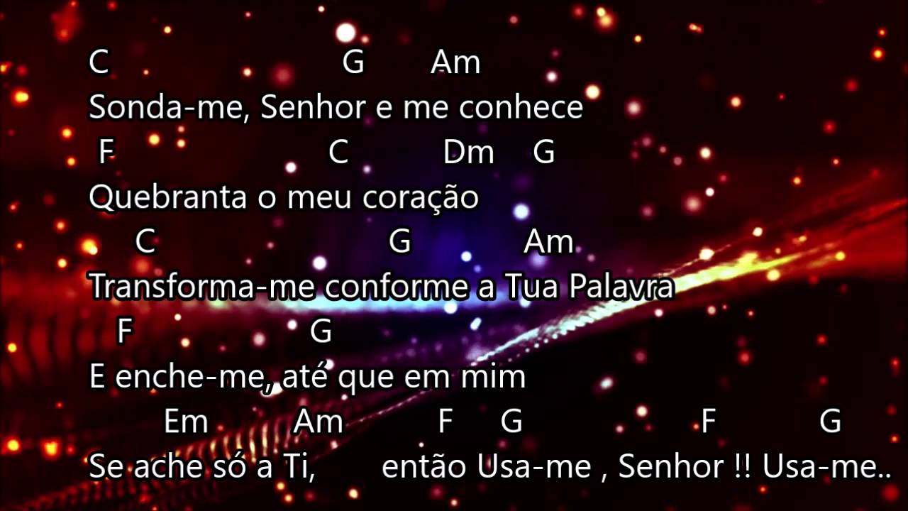 Sonda me  - Aline Barros  ( Cifra e Letra )