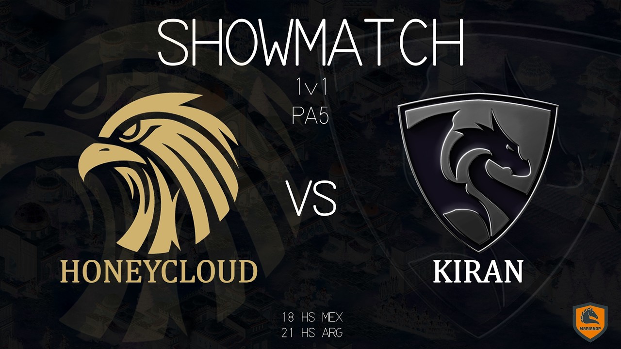 HONEYCLOUD (UXMAL) vs KIRAN (EXILE) - SHOWMATCH  | AOE 2 DE