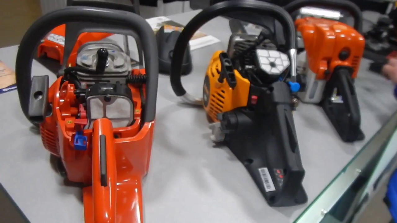 Сравнительный обзор бензопил STIHL MS180, Partner P340, Husqvarna 236.
