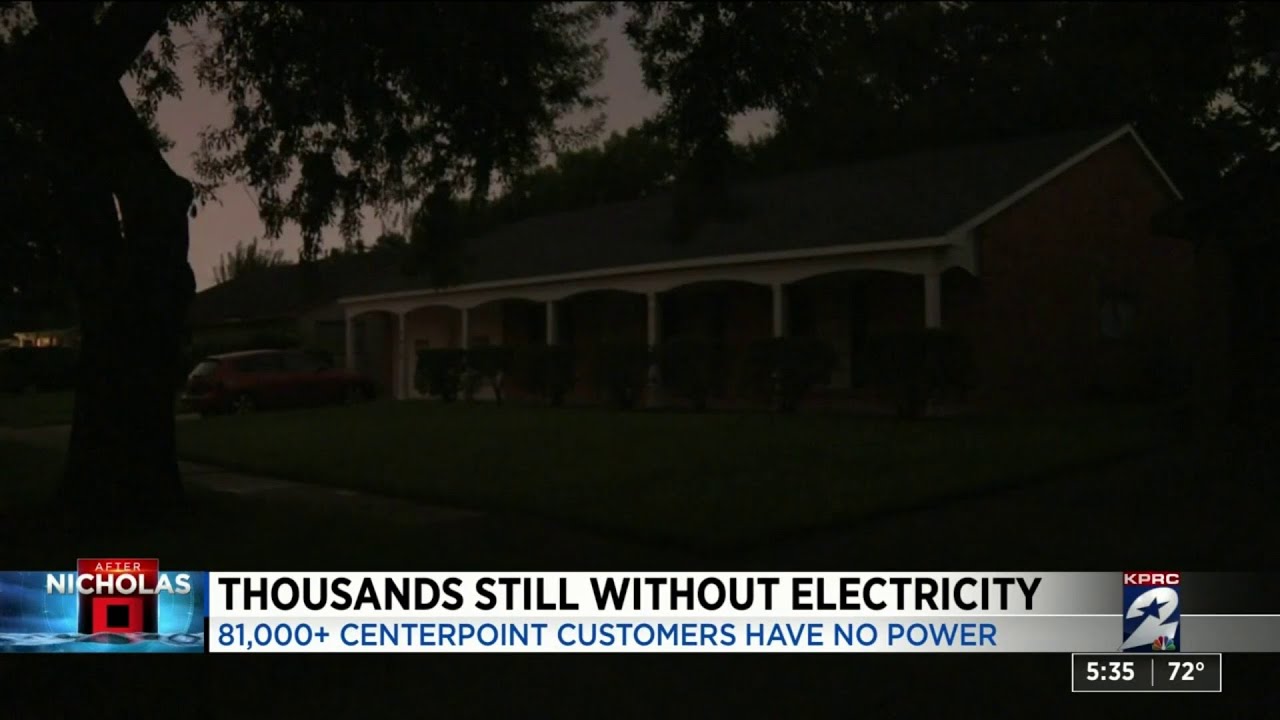 Thousands of Houstonians without power Wednesday