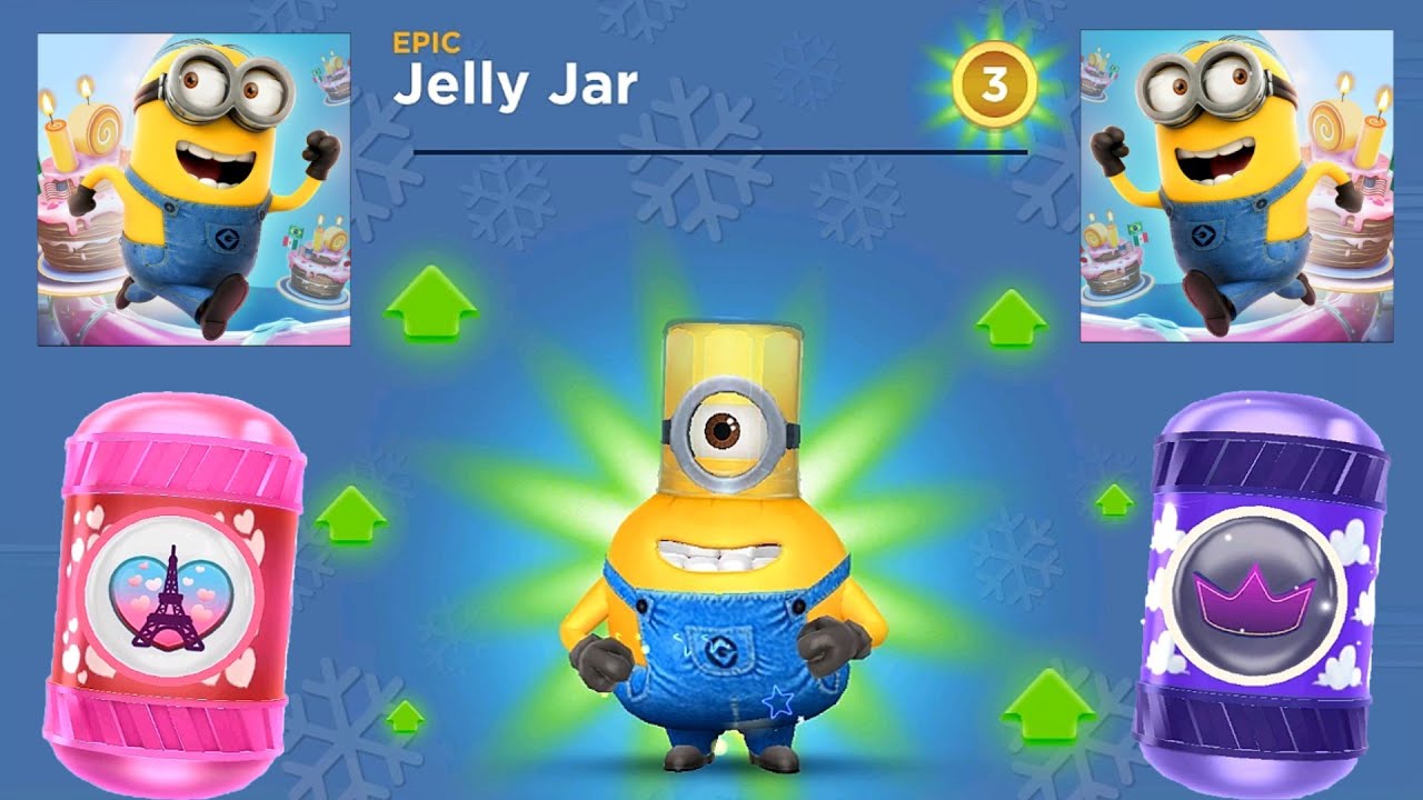 Jelly Jar minion level up epic costume to 3 Minion Rush pc gameplay walkthrough ios android