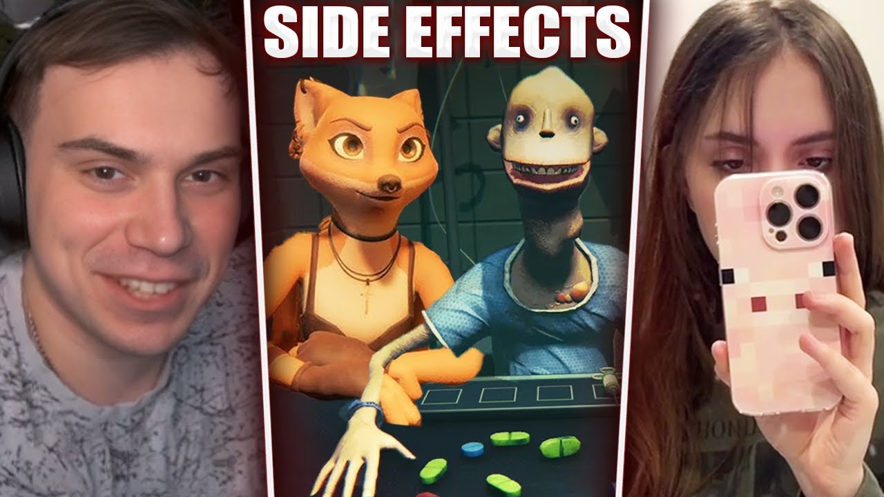 ГЛЕБ ЕСТ ТАБЛЕТКИ в SIDE EFFECTS / Liar's Bar на УЖИН (Лиза, Витя, Танкзор) | Sasavot