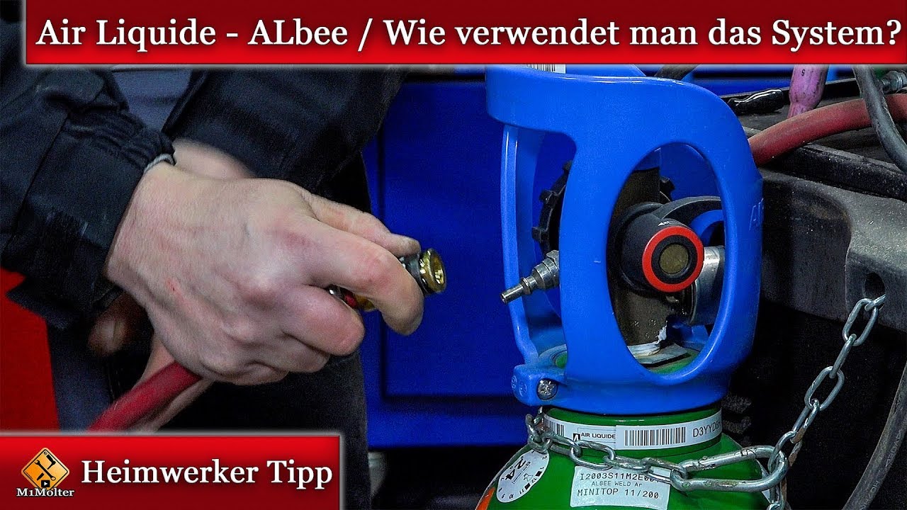 Tauschflaschen von Air Liquide - ALbee / So verwendet man das System...