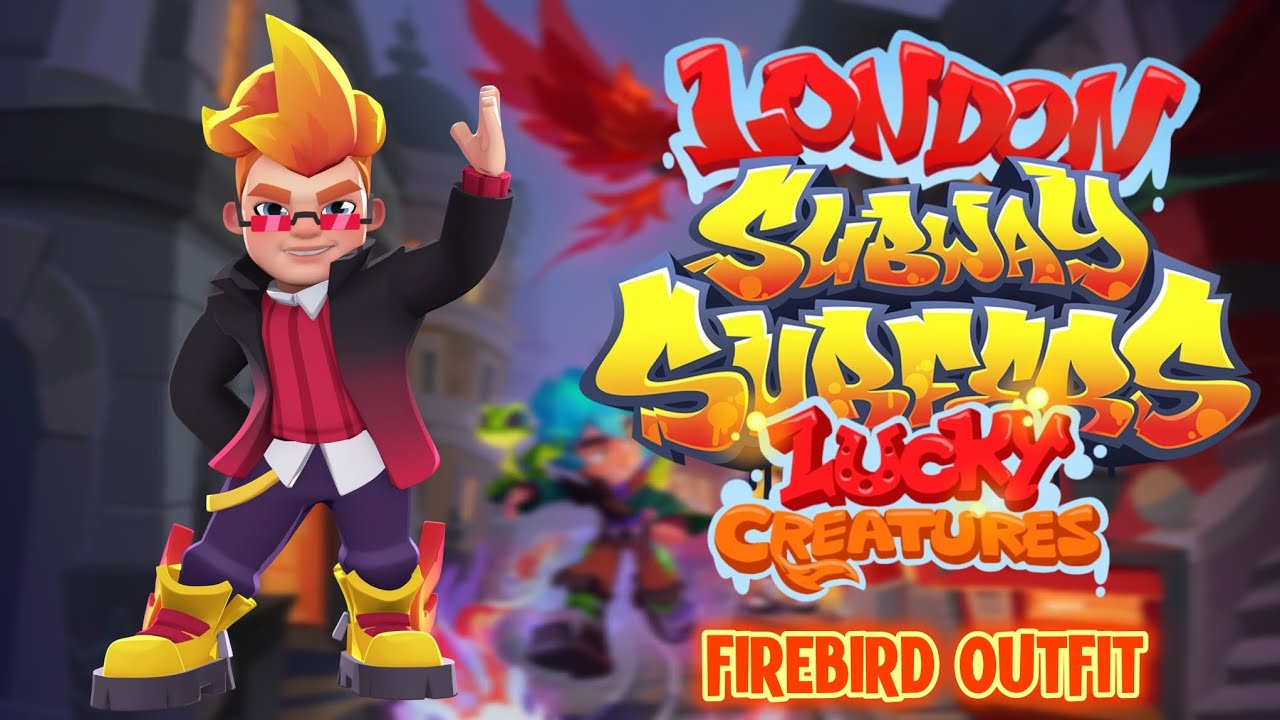 Subway Surfers, London Lucky Creatures - Unlock Leif - Firebird Outfit