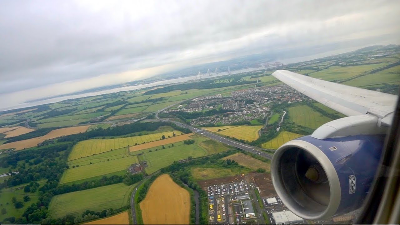 British Airways Boeing 767-300ER takeoff from Edinburgh! Listen to the Rolls Royce RB211s ROAR!