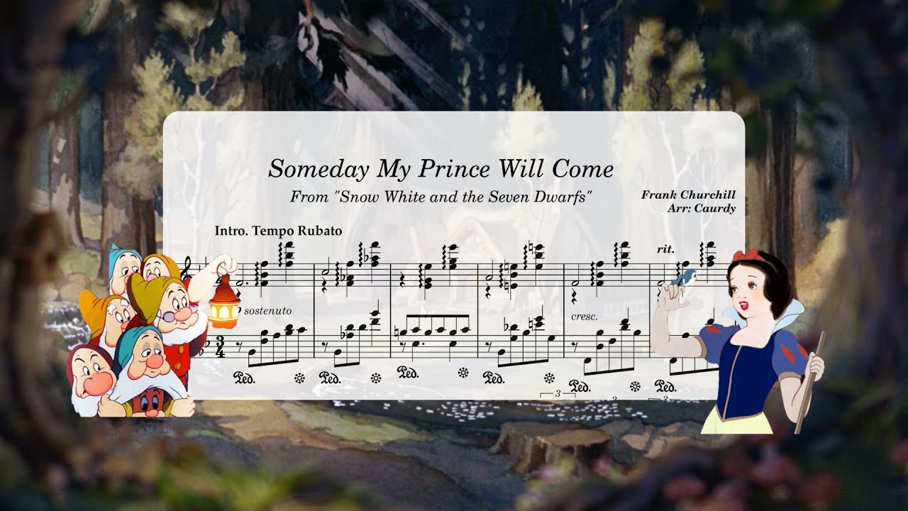 Frank Churchill - Someday My Prince Will Come - Piano Arrangement by Caurdy