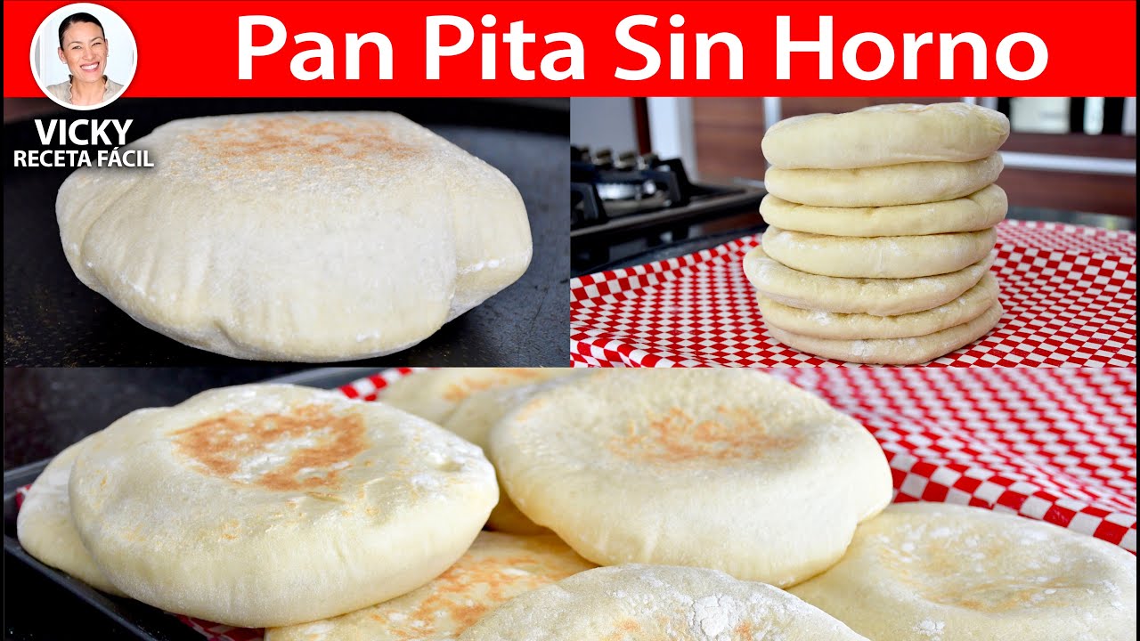 PAN PITA SIN HORNO | Vicky Receta Fácil