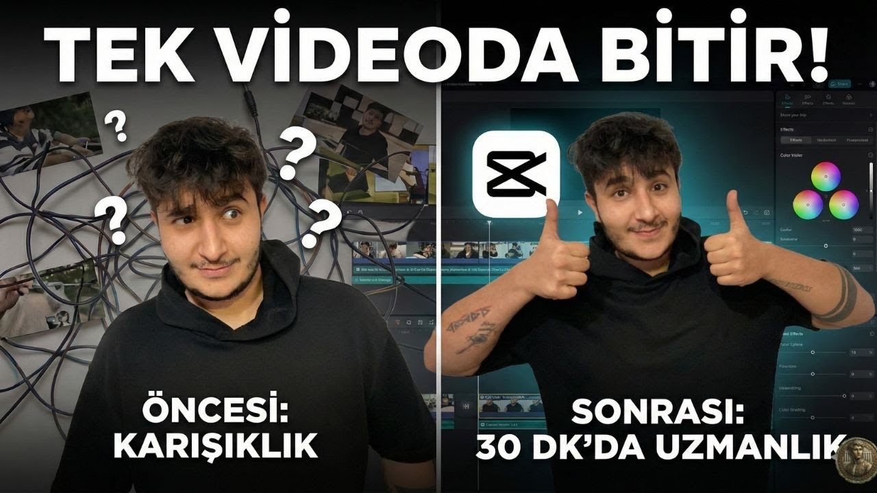 Sadece 30 Dakikada PROFESYONEL Editör Ol! 🎬 (CapCut Sıfırdan Zirveye)