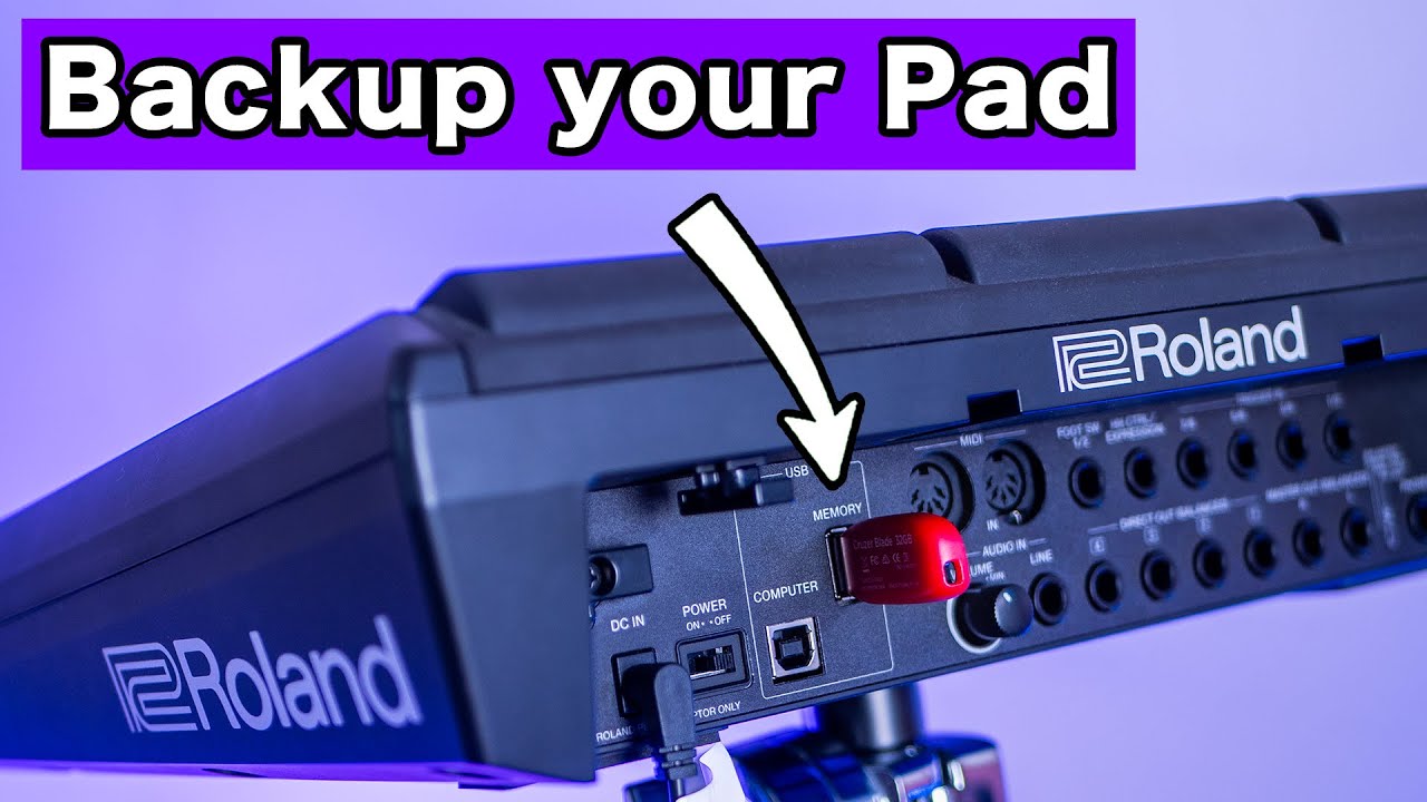 Как сделать резервную копию Roland SPD SX Pro