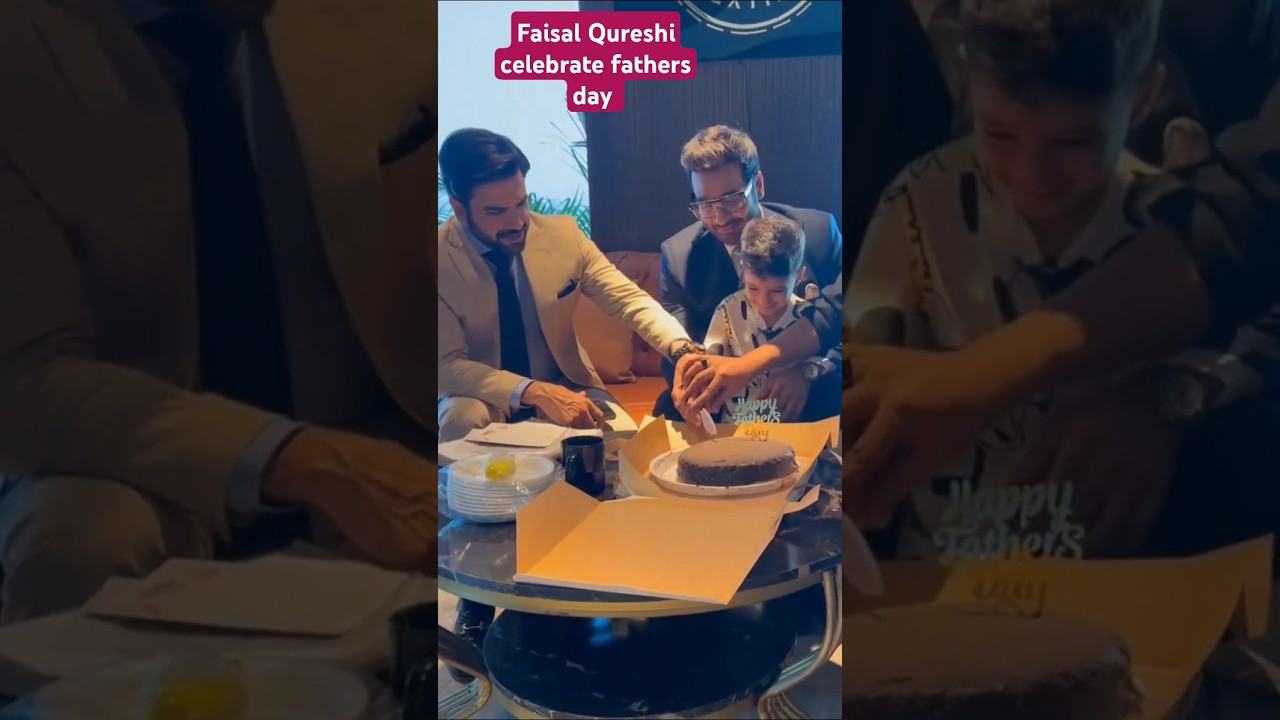 Faisal Qureshi celebrate fathers day with son #viralshorts#shortsfeed