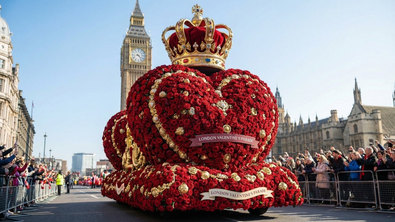 Valentine’s Day Parade in London 2026 ❤️ Love Illuminates the Royal City | FULL PARADE 4K