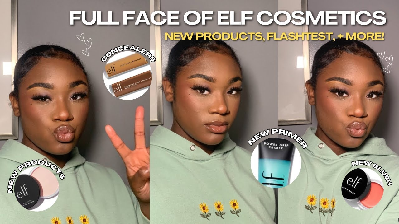 Testing New @elfcosmetics  | Full Face & Flash Test &ndash; My Honest Review!