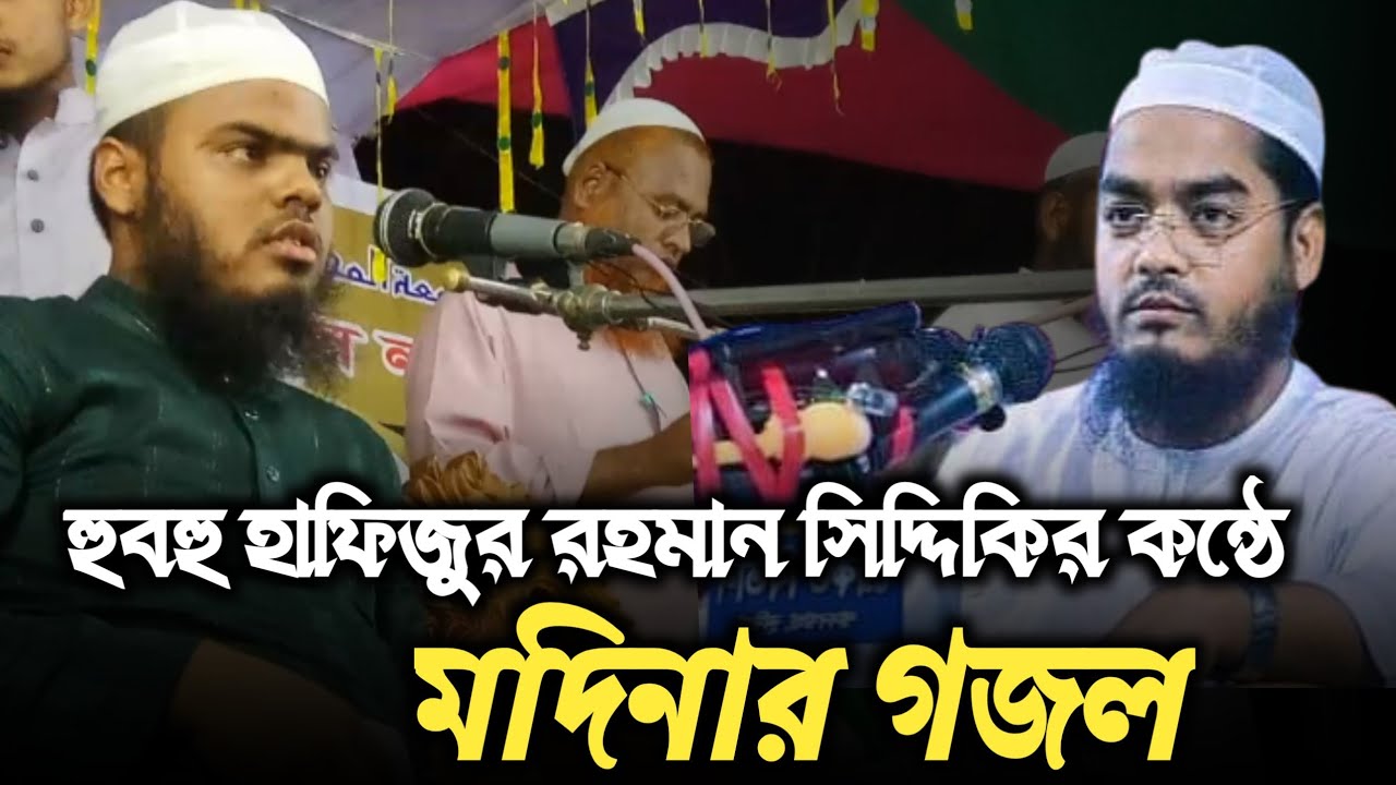 হুবহু হাফিজুর রহমান সিদ্দিকির কন্ঠে ||মদীনার গজল||ক্বারী মাহদী আল হাসান জামালগঞ্জী।