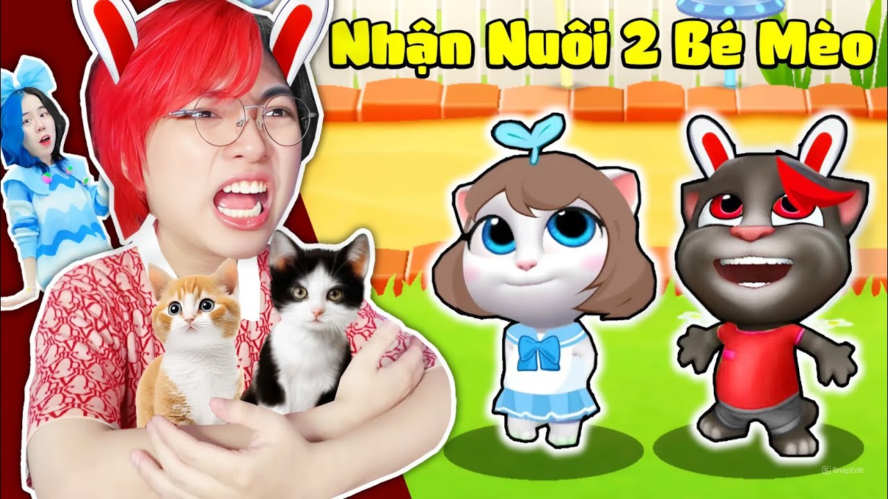 Kairon Nhận Nuôi 2 CON MÈO BÁO ĐỜI Tại NHÀ MỚI Trong My Talking Tom Friends 😼