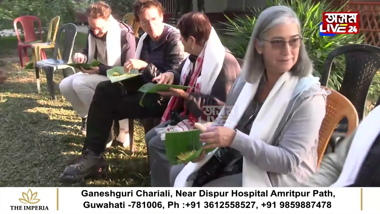 অসমত বিহুৰ সোৱাদ ল'বলৈ দেশ-বিদেশৰ পৰা আহিল পৰ্যটক। মেজি জ্বলাই মাহ-প্ৰসাদৰ লগতে সোৱাদ ল'লে পিঠা-পনাৰ