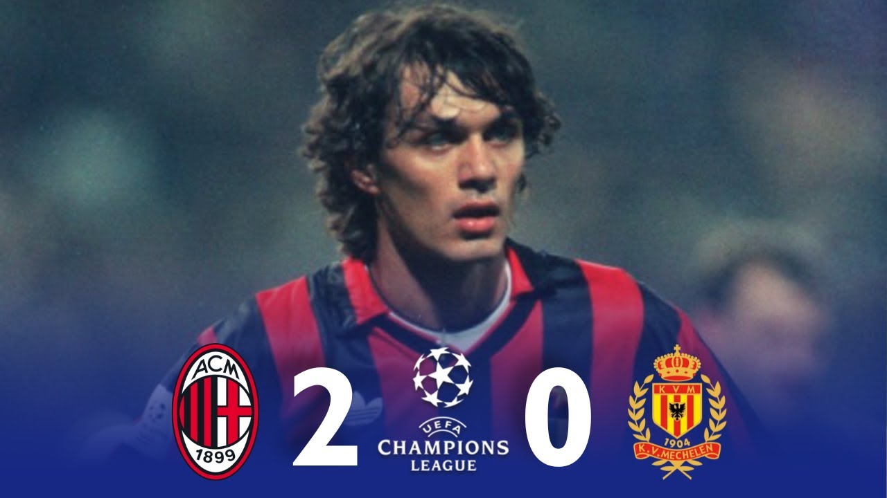 Paolo Maldini Left-Back Masterclass vs Mechelen 1989/90 UCL (Home)