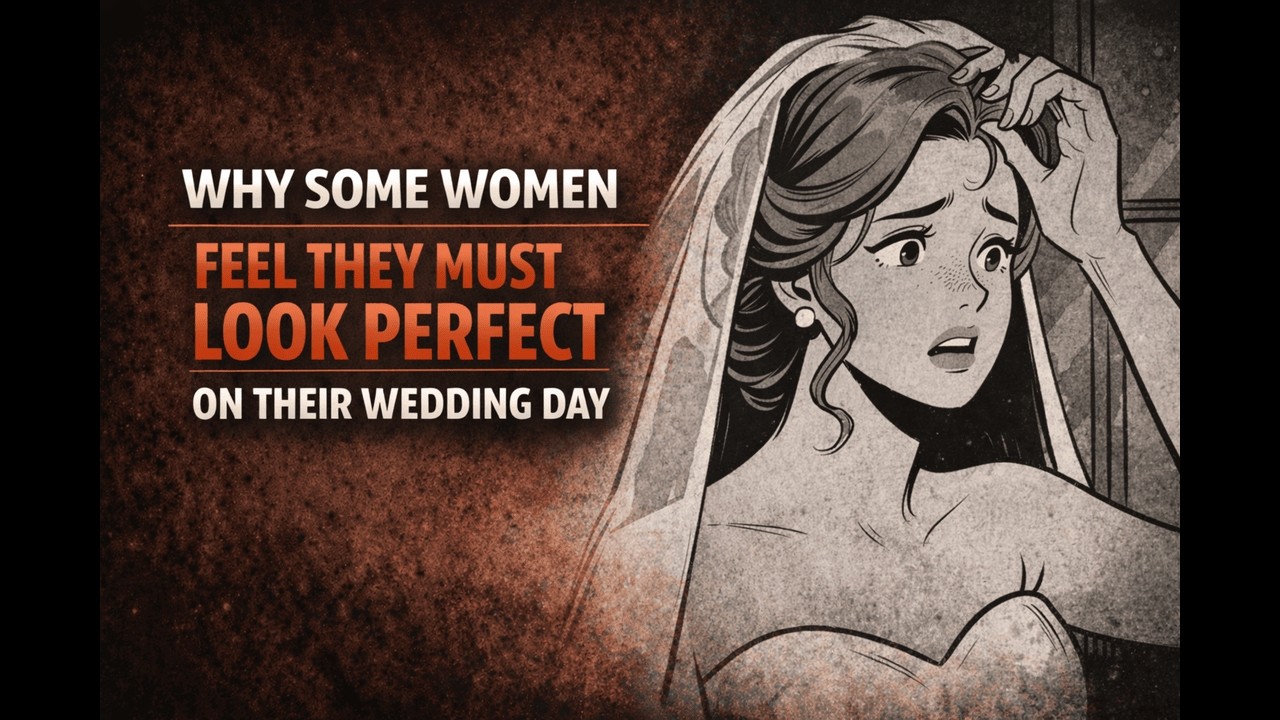 Why do some women feel intense pressure to look absolutely perfect on their wedding day?
