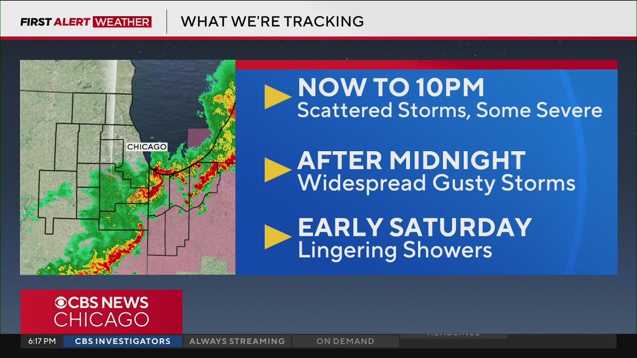 Scattered storms, some severe Friday night and early Saturday