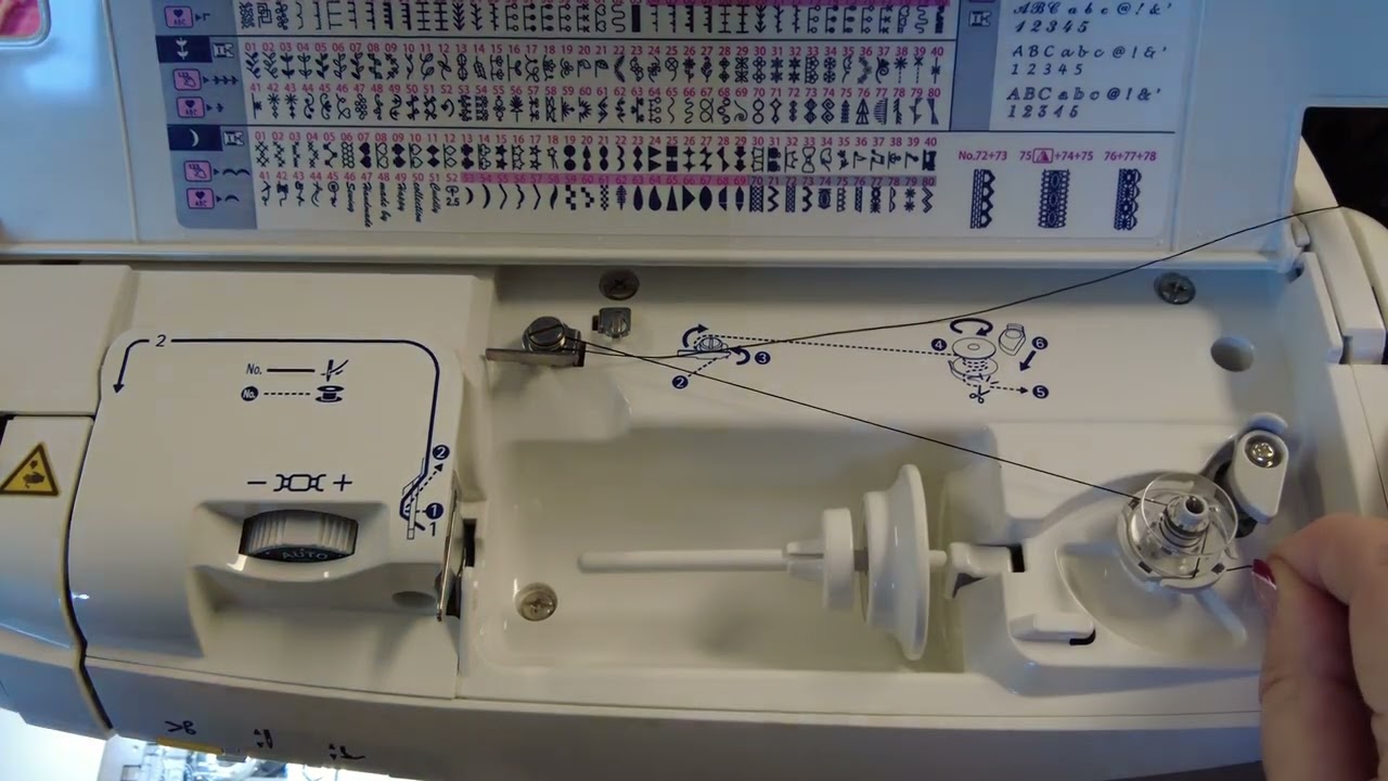 juki dx 7   faire une canette