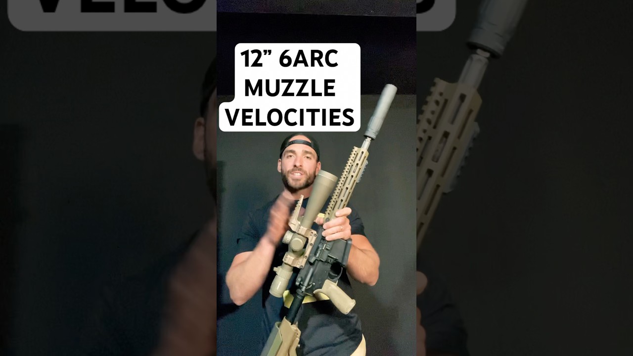 12.5&rdquo; 6ARC Muzzle Velocity (Ballistic Advantage barrel) #6arc #sbr