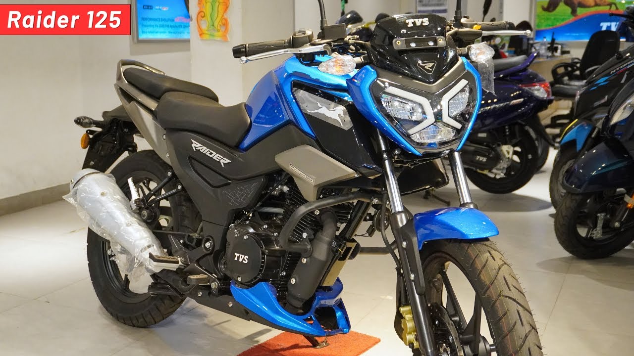 2024 TVS Raider 125cc BT New Blue Color Review ~ On Road Price I All Changes & Mileage