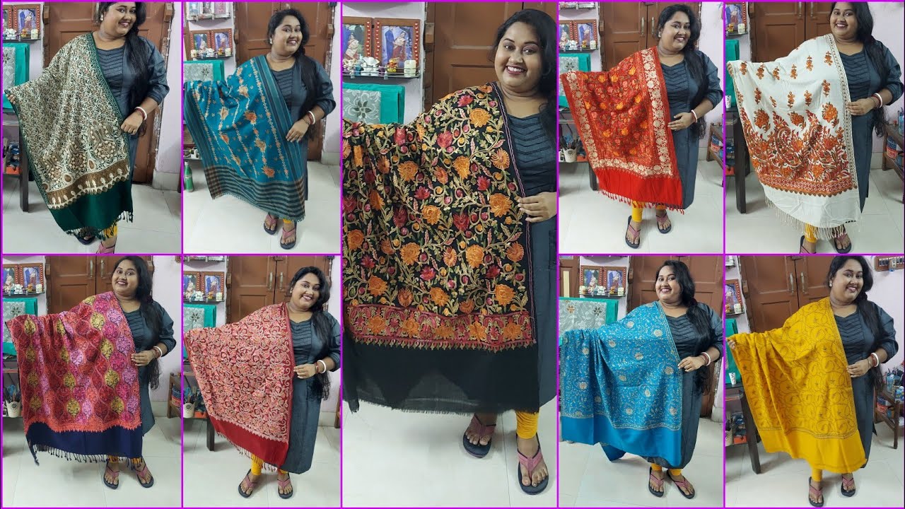 My pashmina/kashmiri/woolen shawl collection🤩#reshmislifestyle