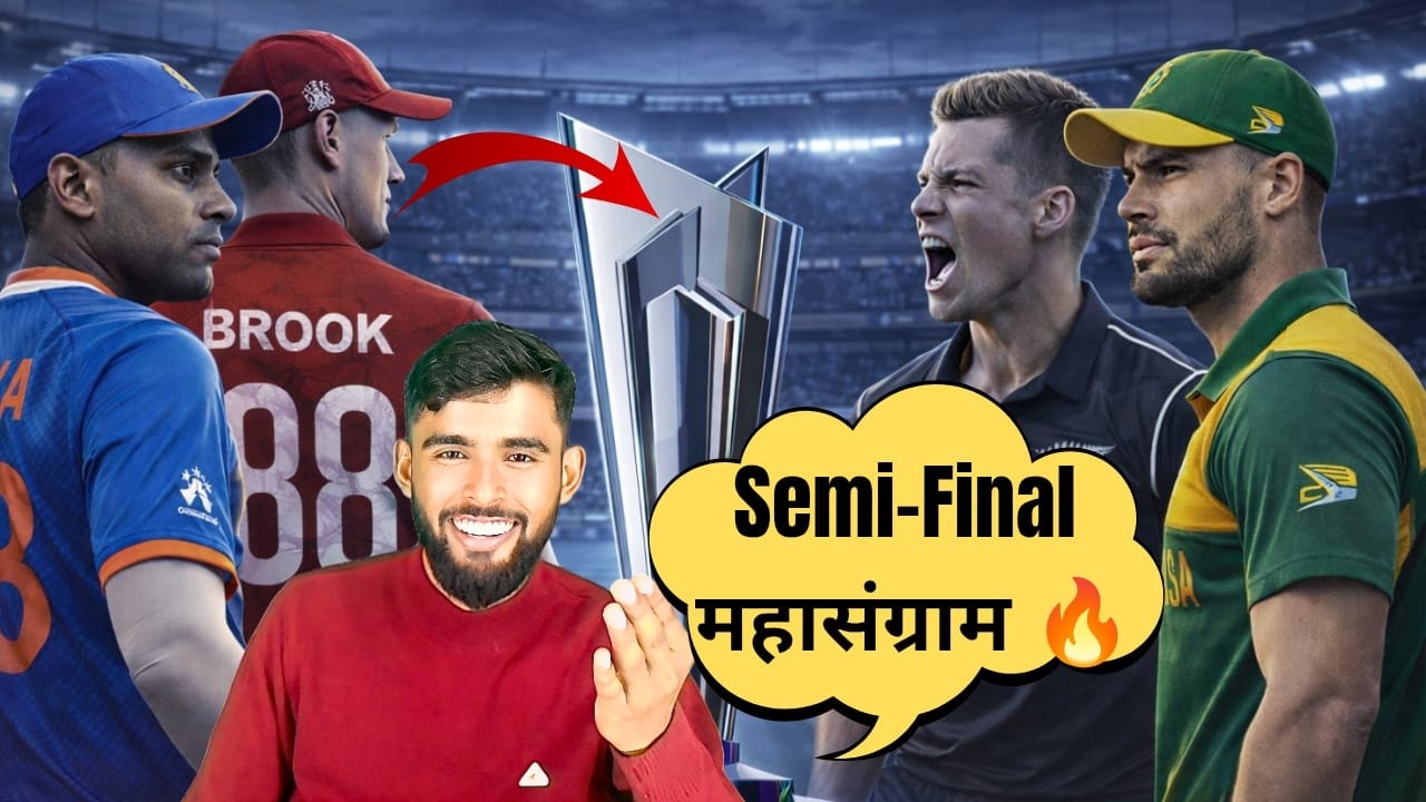 Semi-Final महासंग्राम 🔥 IND vs ENG | NZ vs SA | Kaun Jayega FINAL? 🏆 WC LIVE