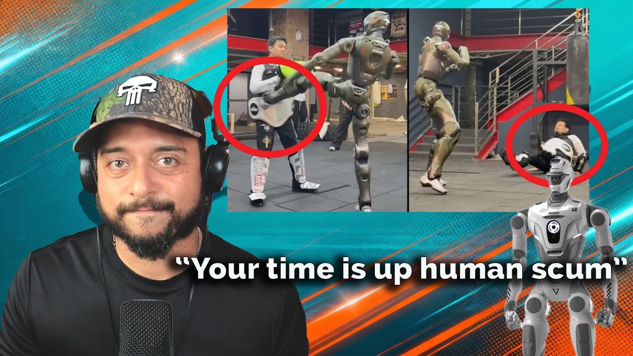 Kickfit react to T800 Fighting Robot