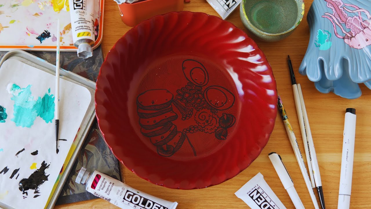 Upcycle Art Challenge: Painting Weird Charity Shop Finds!