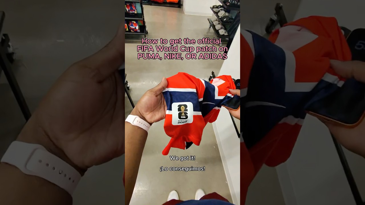 How to get the official 2026 FIFA World Cup patch on ANY f&uacute;tbol / soccer kit. (Nike, Adidas, Puma)