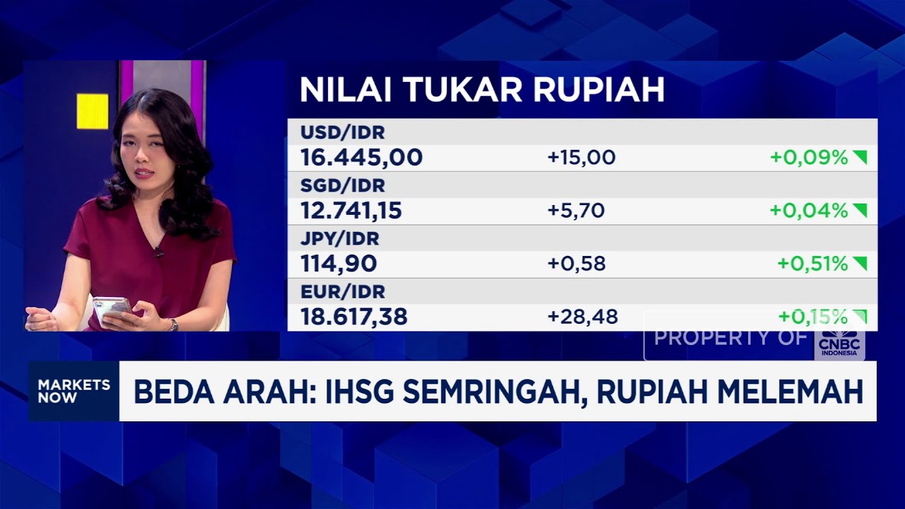 IHSG Ditutup Menguat, Rupiah Melemah