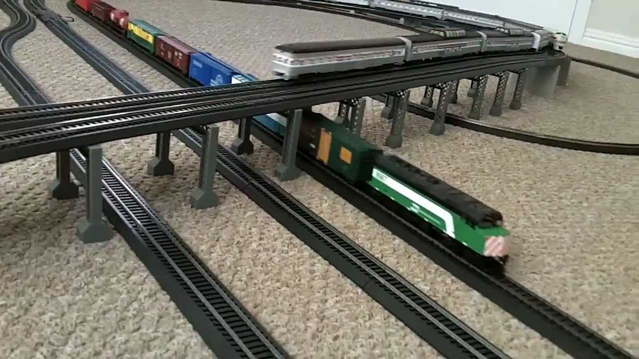 V46 Four Bachmann, Walthers & Life Like trains on power loc and e z track
