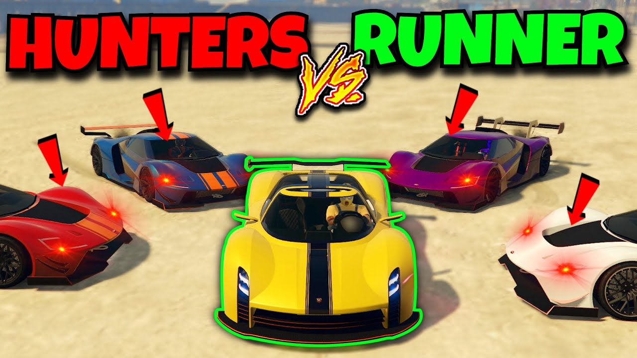 Pfister Xtreme vs 4 VAPID FMJ MK5! GTA 5 Manhunt