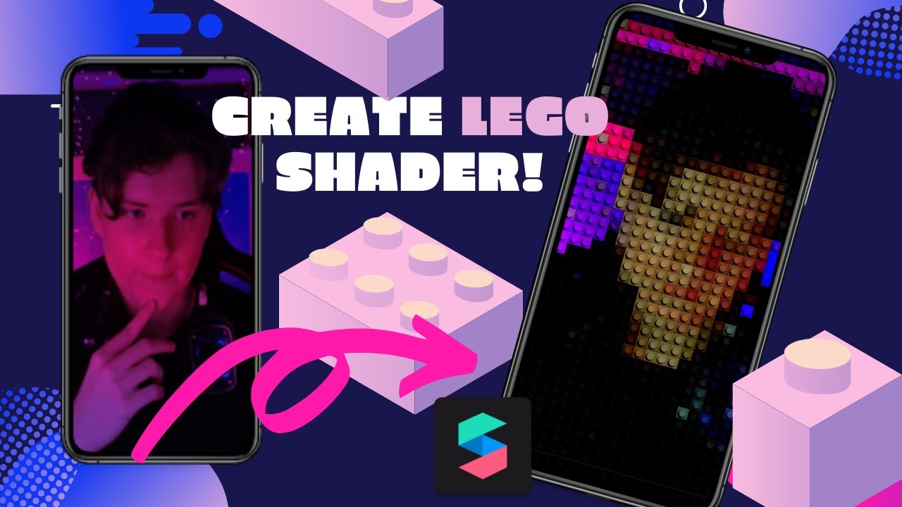Create LEGO shader! | Spark AR tutorial pixelate