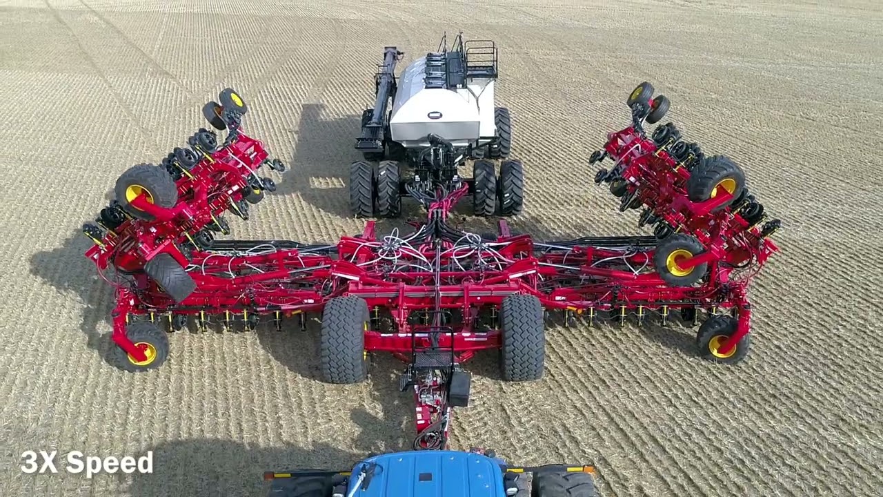 Bourgault - Unfolding 100' 3545QDA ParaLink Hoe Drill™