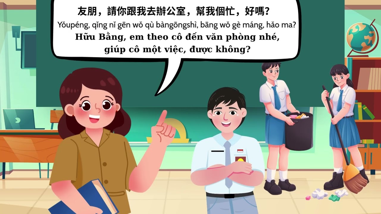 Giáo trình 向前走 | Quyển 4 | Bài 1: 下課了 (xià kè le) Tan học rồi.
