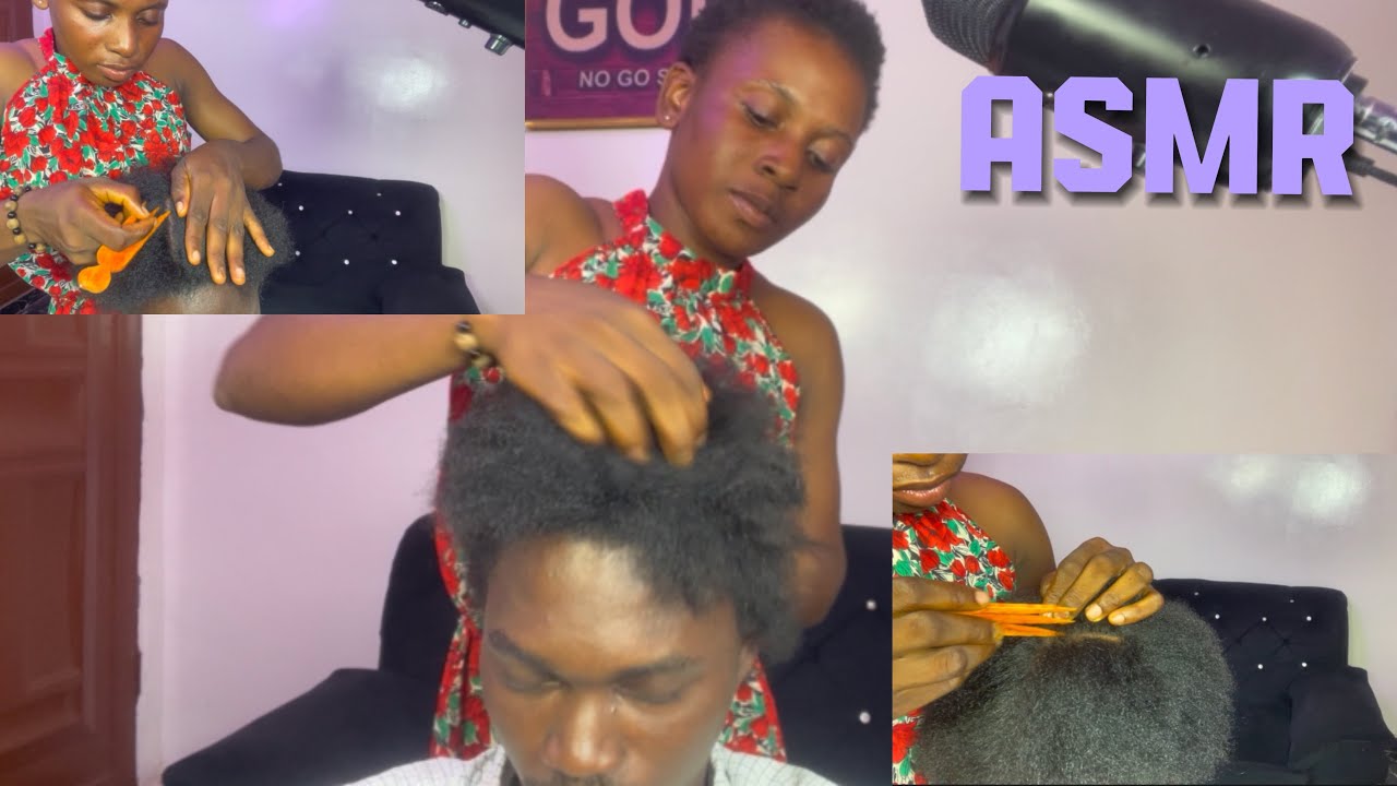 ASMR | Close Up Fast Aggressive Scalp Scratching By My Cousin | NATURAL SOUND | NO TALKING 