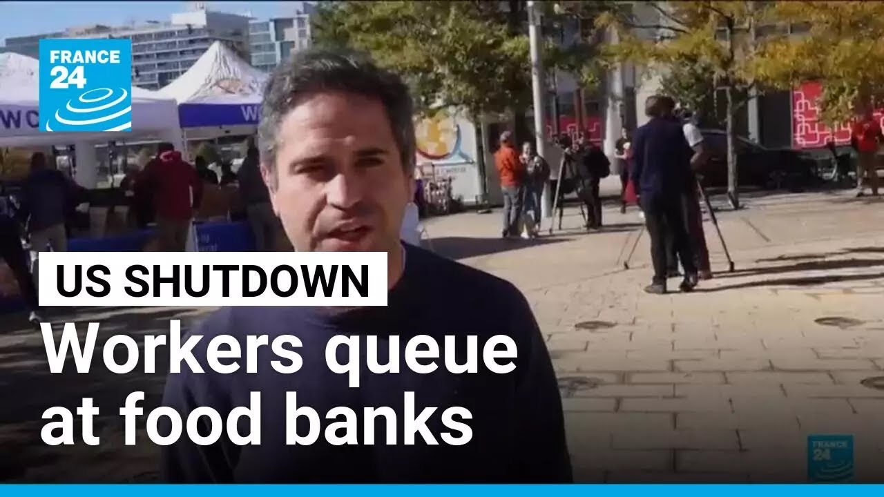 US government shutdown hits hard as workers queue at food banks &bull; FRANCE 24 English