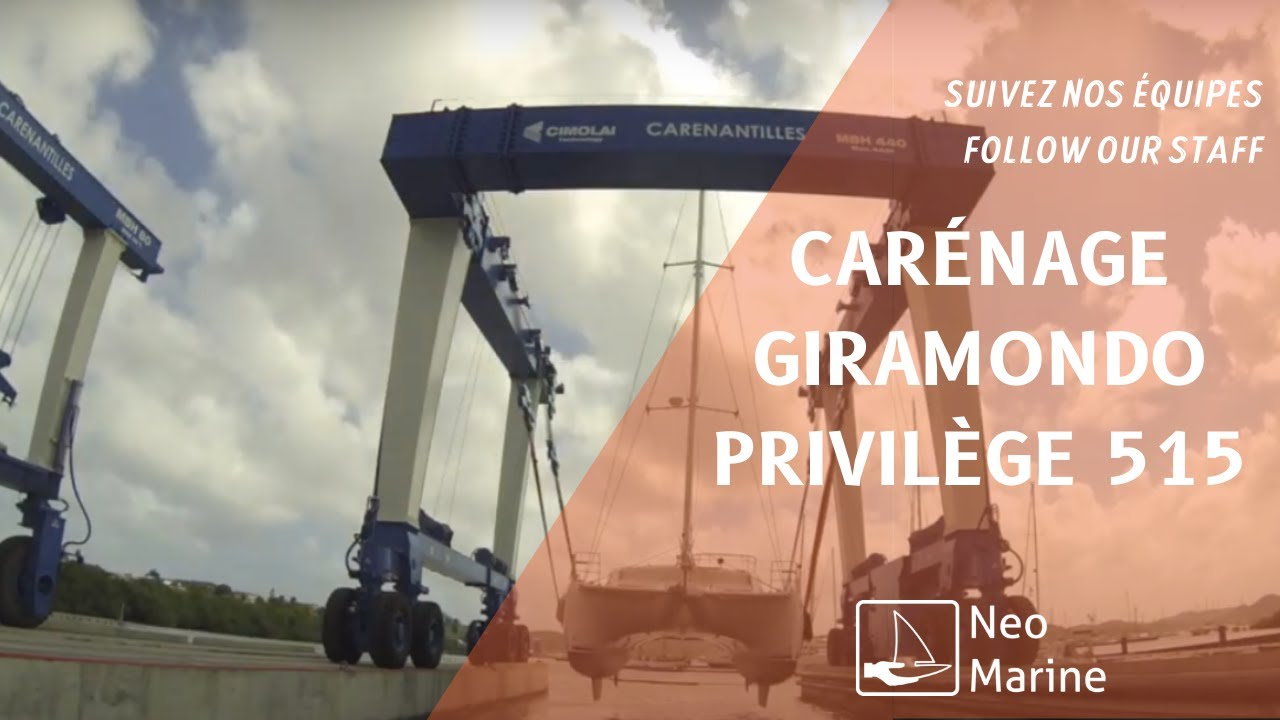 PRIVILEGE 515 CATAMARAN HAUL OUT