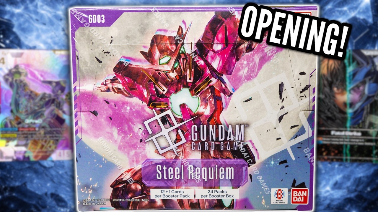 GD03 STEEL REQUIEM - BOX OPENING - Gundam Card Game