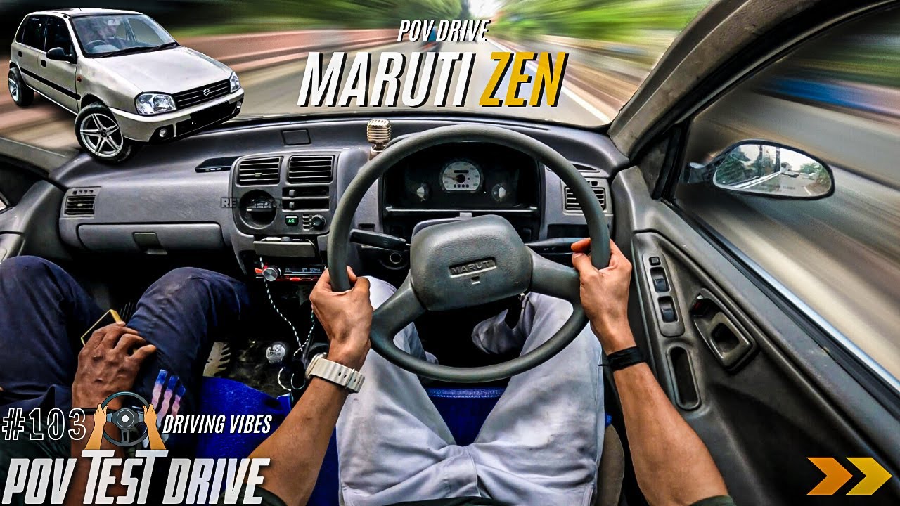 2004 MARUTI SUZUKI ZEN | LXI | 1L 60BHP | POV Drive #103 | ZEN | 4K | REV GEARSHIFT #marutizen #zen