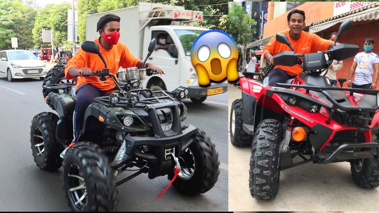 Driving DUBAI Wali ATV in Delhi Streets 😍🔥- *Insane Public Reaction* [Atv, Dirt Bike]